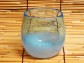 琉球ガラス【泡ハーフタルグラス(水色)】沖縄工芸村