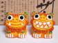 米子焼シーサー【タンポポ・黄】米子焼工房