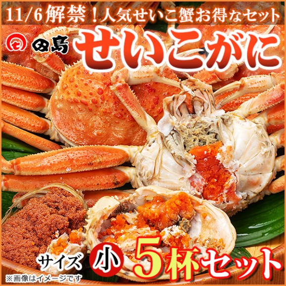 せいこ蟹(小)3杯セット 福井県産せいこ蟹(セイコガニ・セコガニ) | 日本全国各地の名産品やお土産のお取り寄せモール 風土jp
