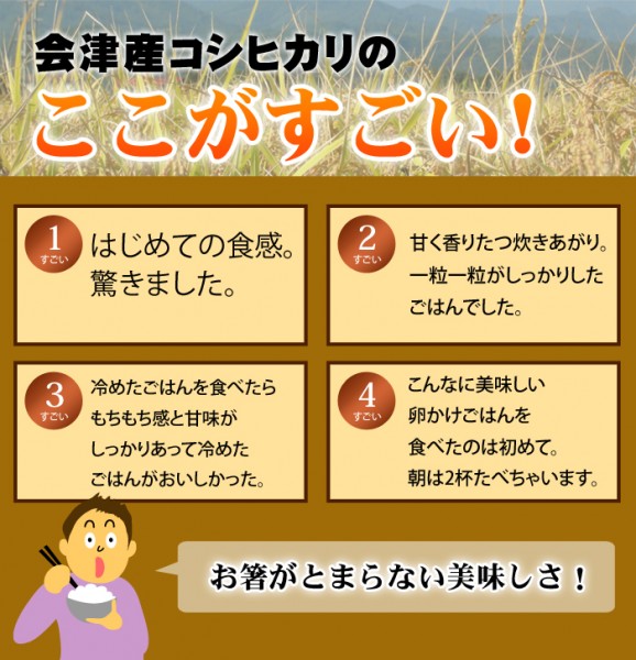 【送料無料】【令和3年産】無洗米・会津産コシヒカリ(10kg) | 日本全国各地のお取り寄せモール風土jp