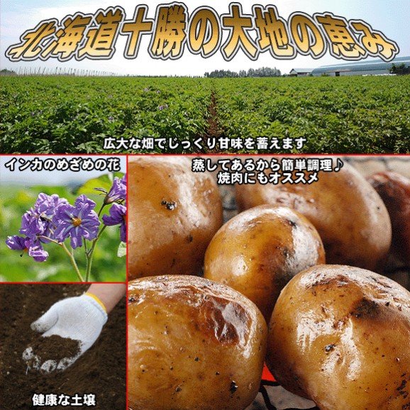 レンジでチンするだけ♪北海道十勝産【冷凍】インカのめざめ★調理済み★ | 日本全国各地のお取り寄せモール風土jp