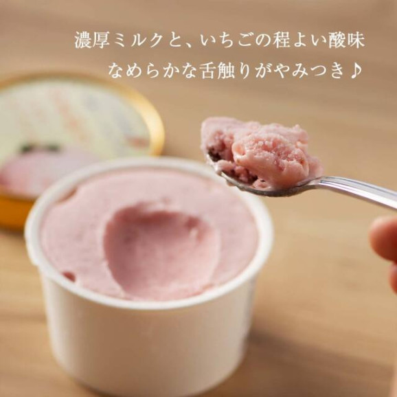 完熟あまおう40%ミルクジェラート 1カップ(単品) | 日本全国各地のお取り寄せモール風土jp