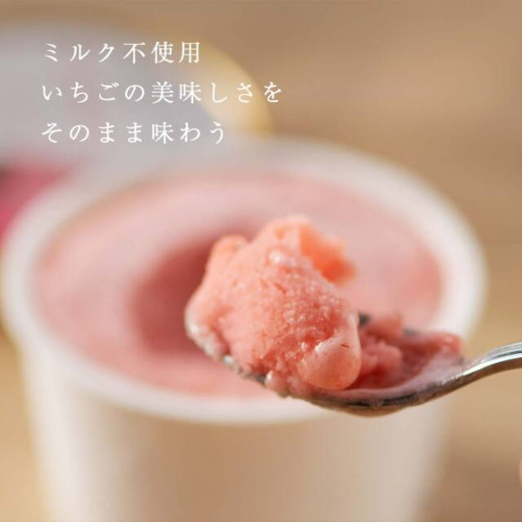 完熟あまおう40%ジェラート 1カップ(単品) | 日本全国各地のお取り寄せモール風土jp