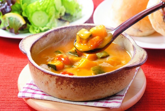 国産野菜 パンプキンチャウダー5食パック 画像 | 日本全国各地のお取り寄せモール風土jp