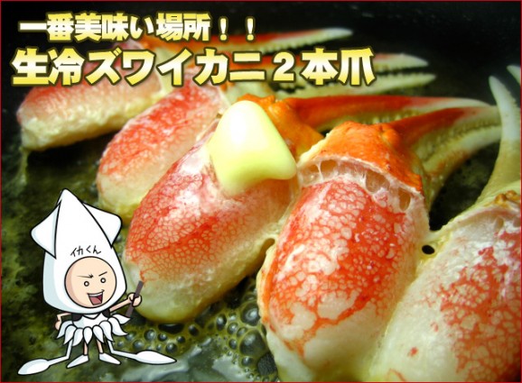 【送料無料】6L生冷ズワイカニ2本爪 1kg 20本〜40本 | 日本全国各地のお取り寄せモール風土jp