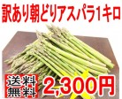 【訳あり・送料無料・安値に挑戦中】朝どりアスパラ1キロ北海道から産地直送【S】