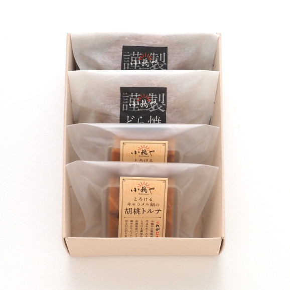 手提袋あり/【母の日ギフト】どら焼き・胡桃トルテ<2種/4個入> 画像 | 日本全国各地のお取り寄せモール風土jp