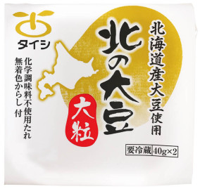 【60円お得】北の大豆 大粒小粒納豆セット 2個パック×各2セット (たれ・からし付) | 日本全国各地のお取り寄せモール風土jp