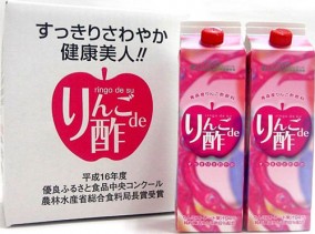 りんごジュースとりんご酢をミックス りんごde酢【1000g×3本】 | 日本全国各地のお取り寄せモール風土jp
